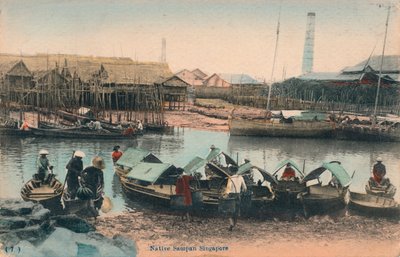 Native Sampan Singapore, 1910 tekijältä Unbekannt