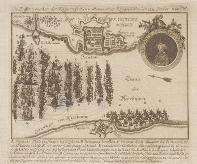 Merivoimien taistelu Venäjän ja ottomaanien laivastojen välillä 22. kesäkuuta 1788 1788. tekijältä Unbekannt