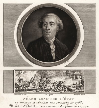 Neker tai Jacques Necker, valtioministeri ja valtiovarainjohtaja tekijältä Unbekannt