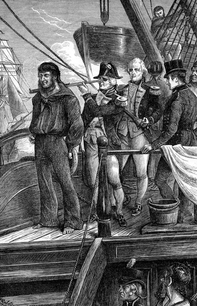 Nelson ja signaali, Kööpenhaminan taistelu, 1801 tekijältä Unbekannt