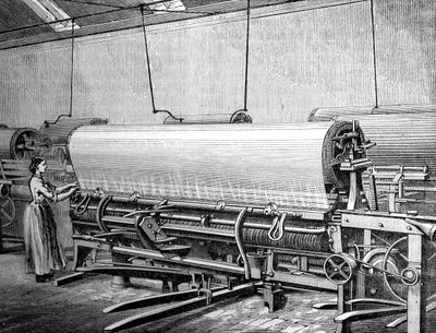 Verkkokankaat Stuartsin tehtaalla, c1880 tekijältä Unbekannt
