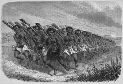 New Zealand War-Dance, 1880 tekijältä Unbekannt