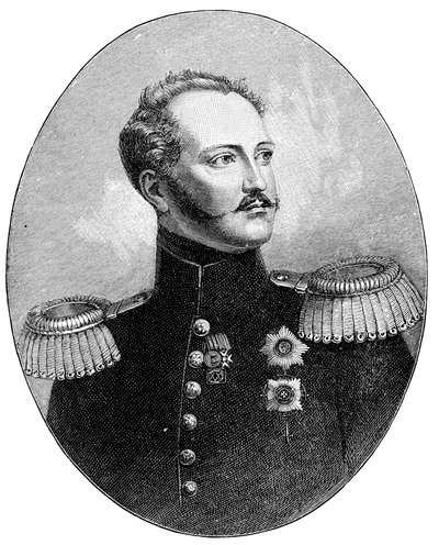 Nikolai I 1796-1855, Venäjän tsaari sotilasunivormussa tekijältä Unbekannt