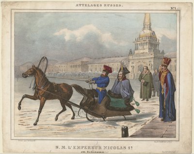 Nikolai I venäläinen reessä, 1850 tekijältä Unbekannt