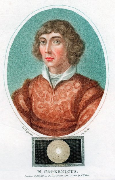 Nicolas Copernicus, puolalainen tähtitieteilijä, 1802 tekijältä Unbekannt