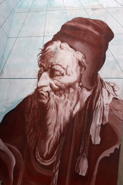 Nostradamus-seinämaalaus Salon-de-Provencessa, Salon de Provencessa, Ranskassa tekijältä Unbekannt