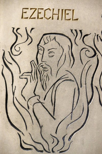 Notre Dame de Francen katolinen kirkko, Lontoo. Profeetta Ezechiel, Lontoo, Iso-Britannia tekijältä Unbekannt