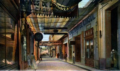 OReilly Street, Havanna, Kuuba, 1900-luvun alku tekijältä Unbekannt