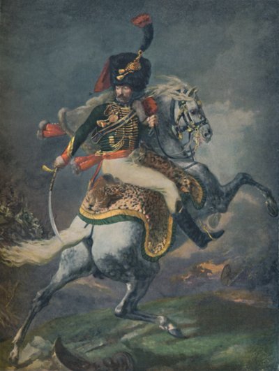 Mounted Chasseurs Charging -päällikkö. Keisarillinen vartija, c1812, 1896. tekijältä Unbekannt