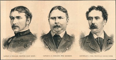 Zulusodassa kaatuneet upseerit 1879. tekijältä Unbekannt