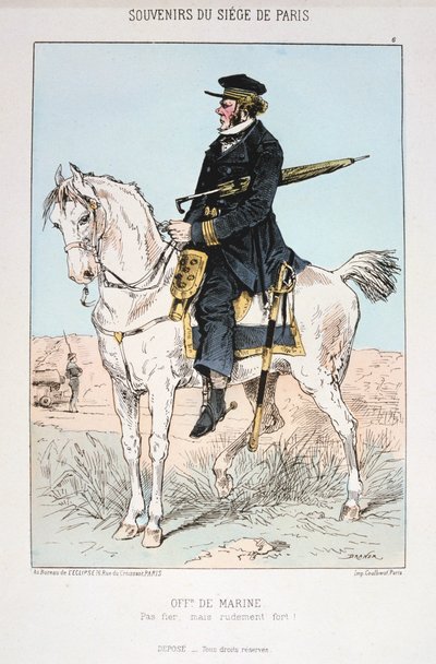 Merivoimien upseeri, Pariisin piiritys, 1870-1871 tekijältä Unbekannt