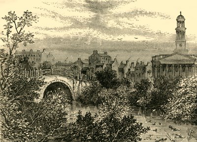 Vanha silta järven yli, Regents Park, vuonna 1847, c1876. tekijältä Unbekannt