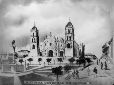 Santiago de Cuban vanha katedraali, 1523, 1920-luku tekijältä Unbekannt