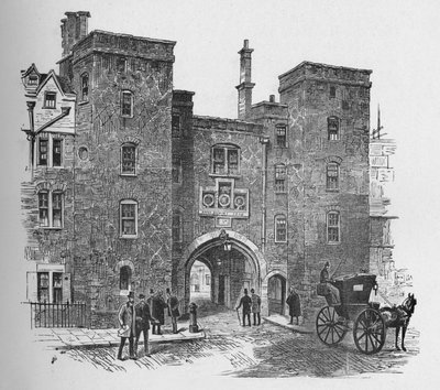 Old Gateway, Lincolns Inn, 1890 tekijältä Unbekannt