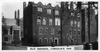 Old Houses, Lincolns Inn, Lontoo, 1920-luku tekijältä Unbekannt