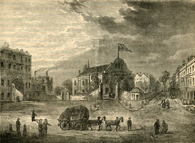 Old Kensington Church, noin 1750, c1876. tekijältä Unbekannt