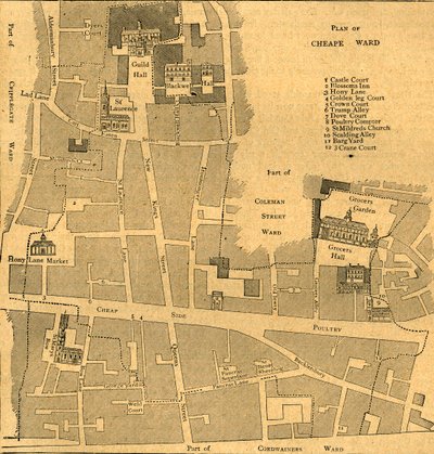 Vanha halvan seurakunnan kartta - noin 1750, 1897. tekijältä Unbekannt