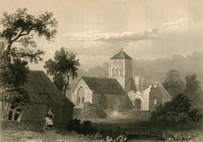 Old Shoreham Church, 1835. tekijältä Unbekannt