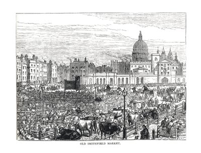 Old Smithfield Market, 1878 tekijältä Unbekannt