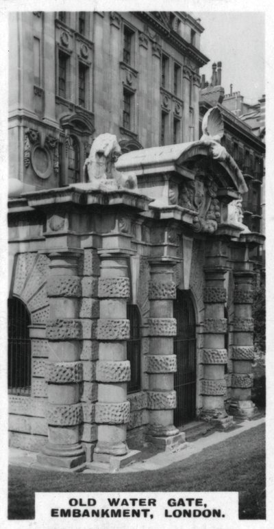 Old Water Gate, Embankment, Lontoo, 1920-luku tekijältä Unbekannt