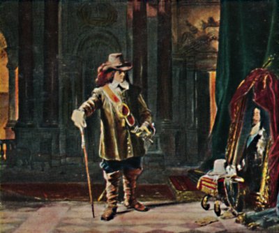 Oliver Cromwell 1599-1658. - Schraderin maalaus, 1934. tekijältä Unbekannt