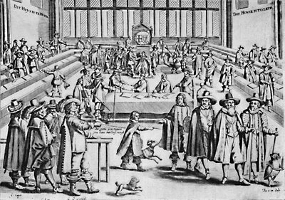 Oliver Cromwell hajottaa pitkän parlamentin, 1653, 1903 tekijältä Unbekannt