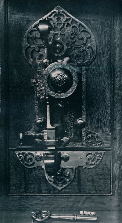 Oliver Cromwellsin kannettava teräslukko, 1600-luku, 1904 tekijältä Unbekannt