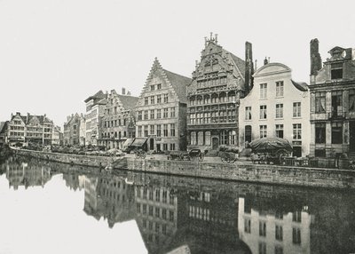 Scheldtin pankissa, Gentissä, Belgiassa, 1895. tekijältä Unbekannt