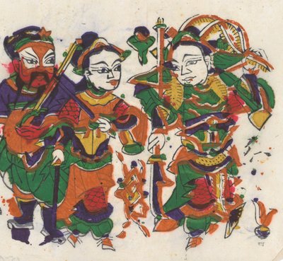 Satakolmekymmentäviisi puupalikkaprinttiä, mukaan lukien uudenvuoden kuvat nianh..., 1800-1900-luvulla. tekijältä Unbekannt