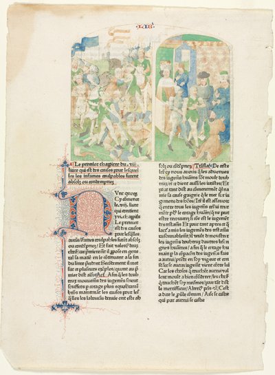 Valerius Maximussin kirjan VIII avaussivu 1476 tekijältä Unbekannt