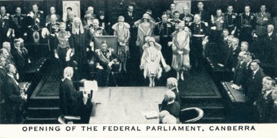 Liittovaltion parlamentin avajaiset, Canberra, 1927 1937 tekijältä Unbekannt