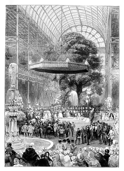 Suuren näyttelyn avajaiset, Hyde Park, Lontoo, 1851, 1888. tekijältä Unbekannt