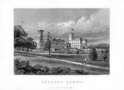 Osborne House, entinen kuninkaallinen asuinpaikka East Cowesissa, Isle of Wight, Englanti, 1899 tekijältä Unbekannt