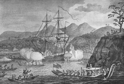 Otaheite antautui kapteeni Wallisille, 1773, 1904 tekijältä Unbekannt
