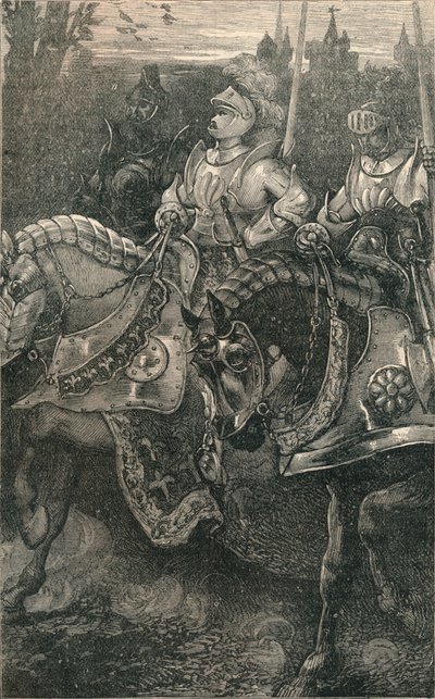 Otterburn - The Advance of Hotspur, 1388, c1910 tekijältä Unbekannt
