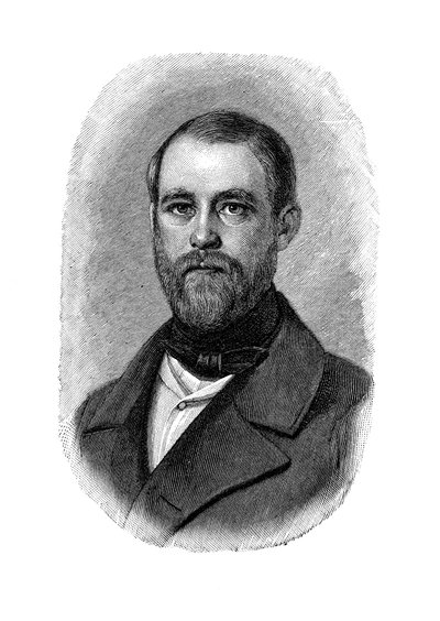 Otto von Bismarck Saksan valtiomies, kun konservatiivien varapuheenjohtaja ja patojen tarkastaja, 1850 tekijältä Unbekannt