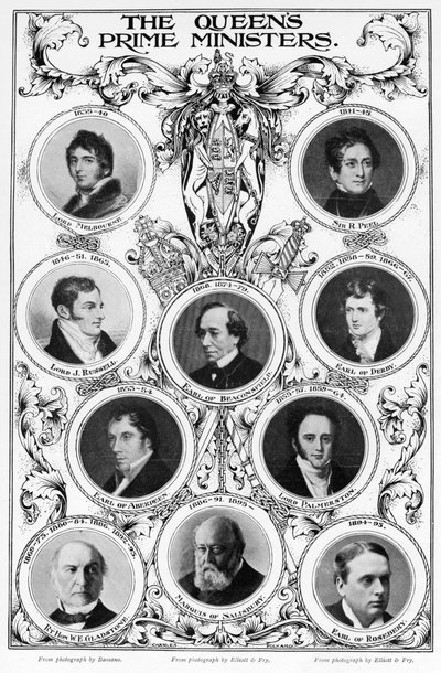 Kuningatar Victorian pääministerit, 1901. tekijältä Unbekannt
