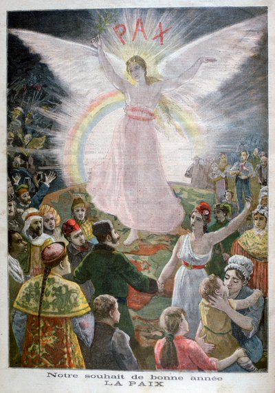 Toivomme uudelle vuodelle: Rauha, 1894 tekijältä Unbekannt