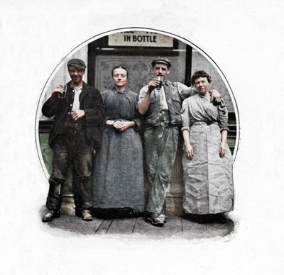 Pubien ulkopuolella, Lontoo, c1903 1903 tekijältä Unbekannt