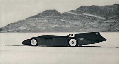 Yli 300 mailia tunnissa Salt Flatsissa, Bonneville, Utah, 1937 tekijältä Unbekannt
