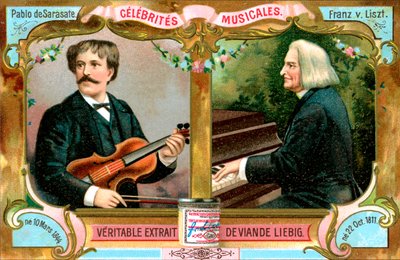 Pablo de Sarasate ja Franz Liszt, 1900 tekijältä Unbekannt