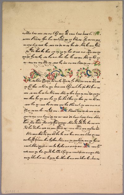 Sivu Ramayanasta 1800-luvulta. tekijältä Unbekannt