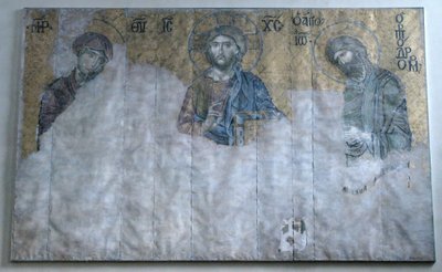 Maalattu kopio Deesis Mosaicista, bysanttilainen, 1200-luvun alun alkuperäinen päivätty 1200-luvulta. tekijältä Unbekannt