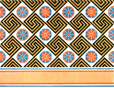 Maalattu katto Enenen haudassa Thebessa, Egyptissä, 1928. tekijältä Unbekannt