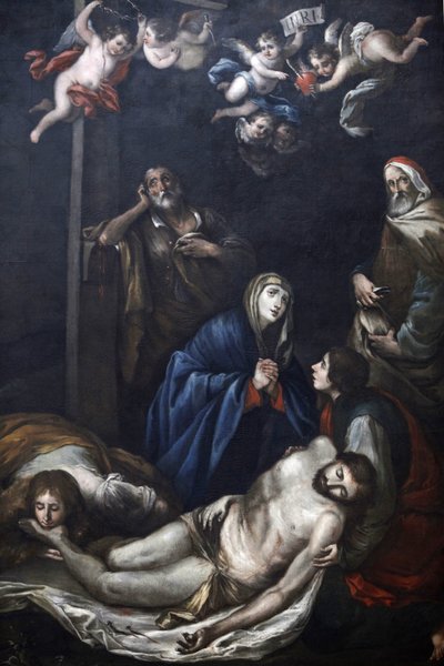 Maalaus Chiesa del Carminessa, Martina Francassa, Apuliassa: Kristus irtisanottiin ristiltä, Martina Franca, Italia tekijältä Unbekannt