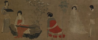 Palace Ladies virittää sitera qin, Ming-dynastia, 1368-1644. tekijältä Unbekannt