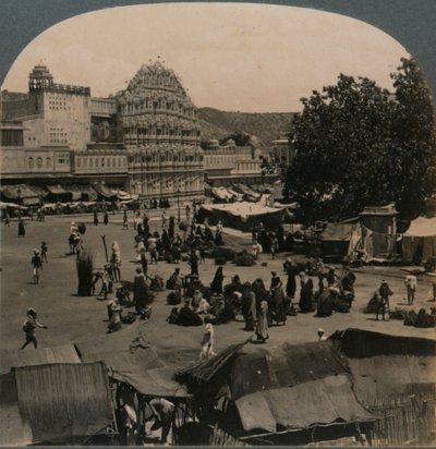 Tuulien palatsi Shivan temppelistä, Jeypore, Intia, 1902 tekijältä Unbekannt
