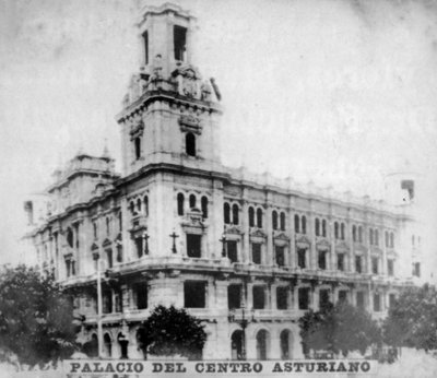 Asturian keskuksen palatsi Asturian keskuksen palatsi, Havanna, Kuuba, c1910 tekijältä Unbekannt