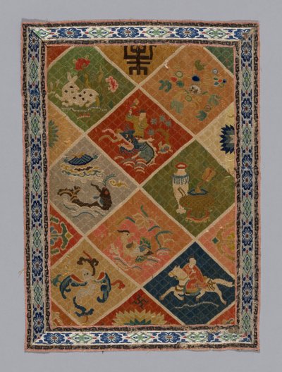Paneelipukukangas, Kiina, Qing-dynastia 1644-1911, 18751900. tekijältä Unbekannt