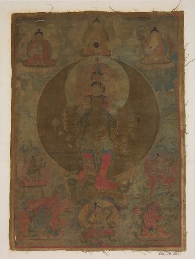 Paneeli Painting of a Thousand-Armed Guanyin, päivämäärä tuntematon. tekijältä Unbekannt